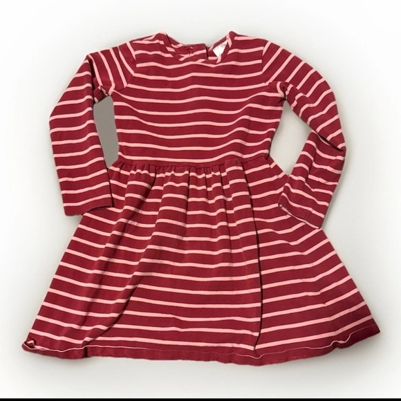 Hanna Andersson Other - Hanna Andersson Striped Girls Dress Size 110 (Size 4-5) Long Sleeve Zipper